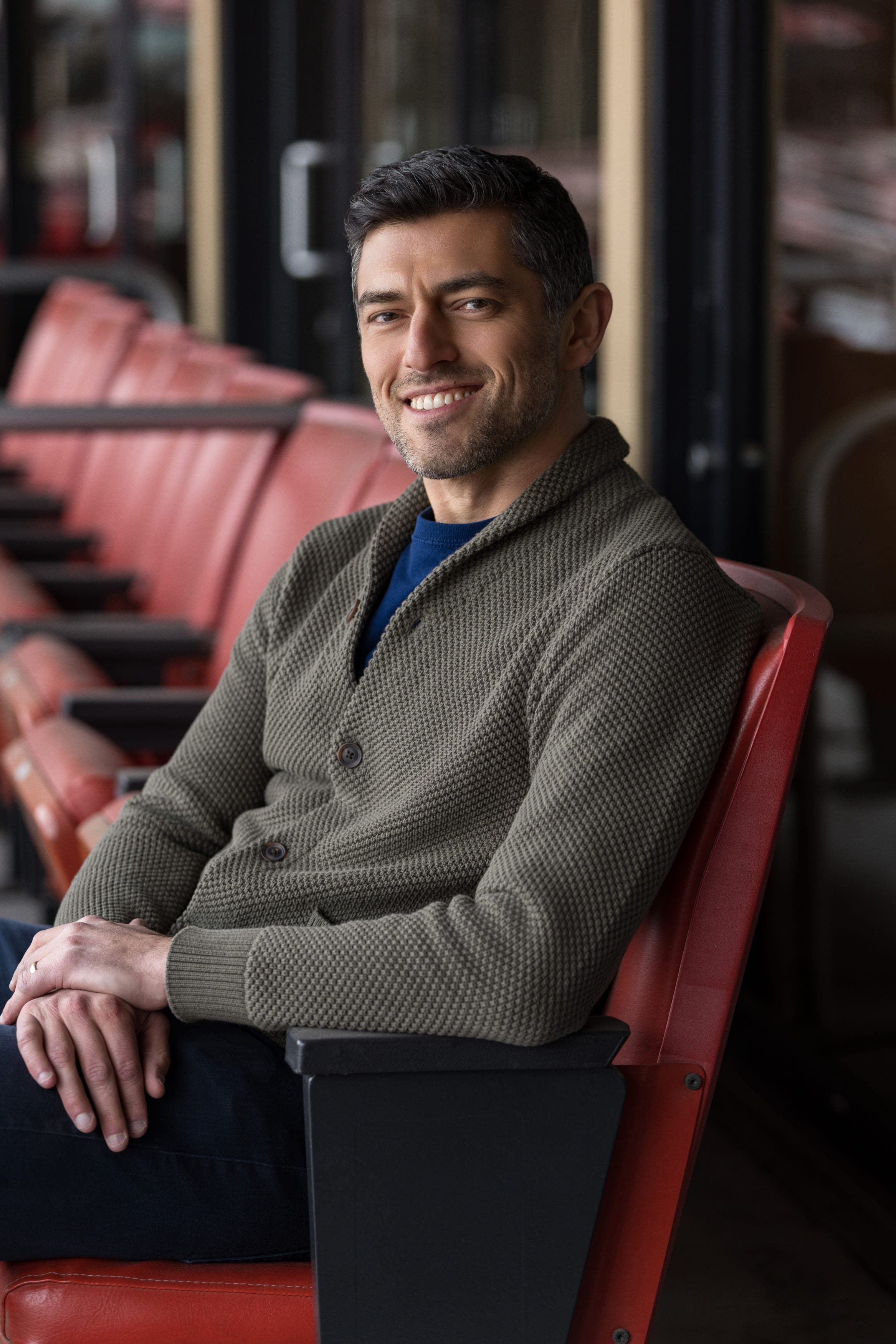 Behind the Lens with Chaim Bloom at Busch Stadium. Photo by Zach Dalin, St. Louis photographer.