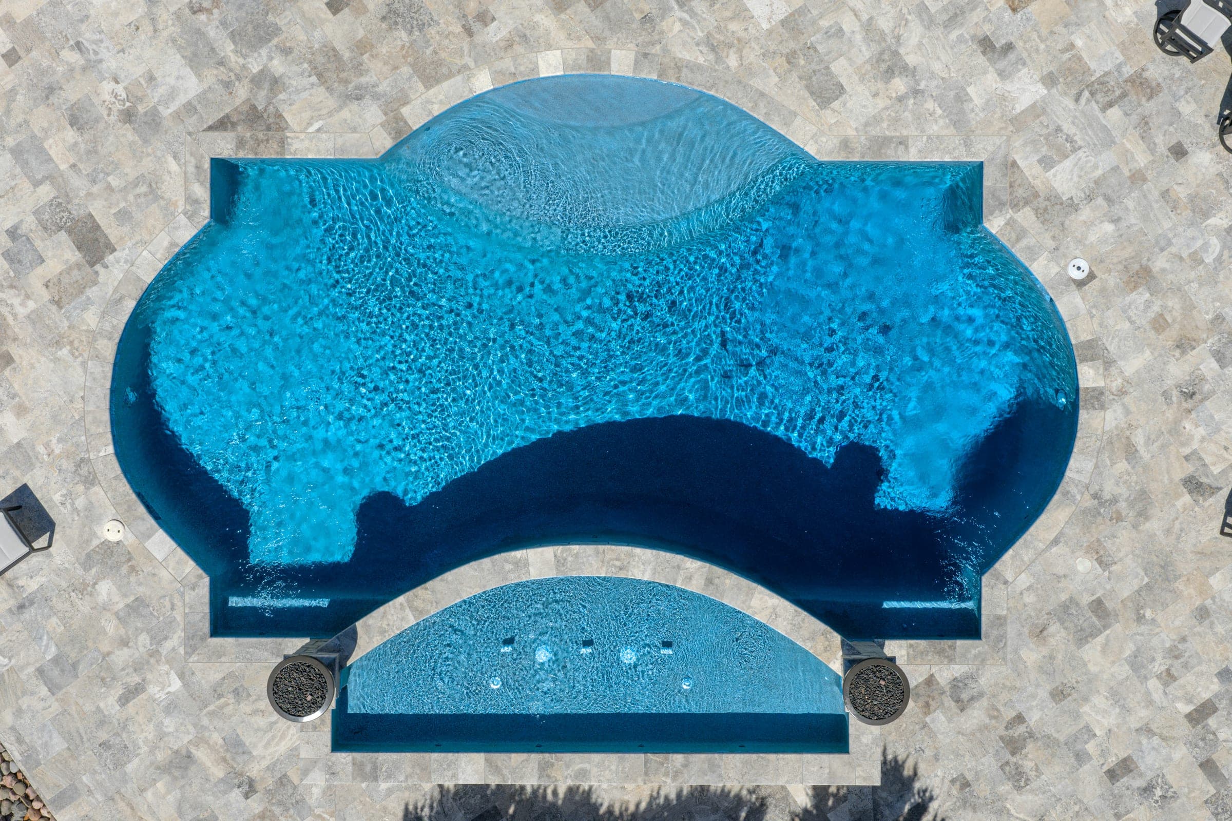 Backyard Pool Photography for a Chesterfield Home Build. Photo by Zach Dalin, St. Louis photographer.