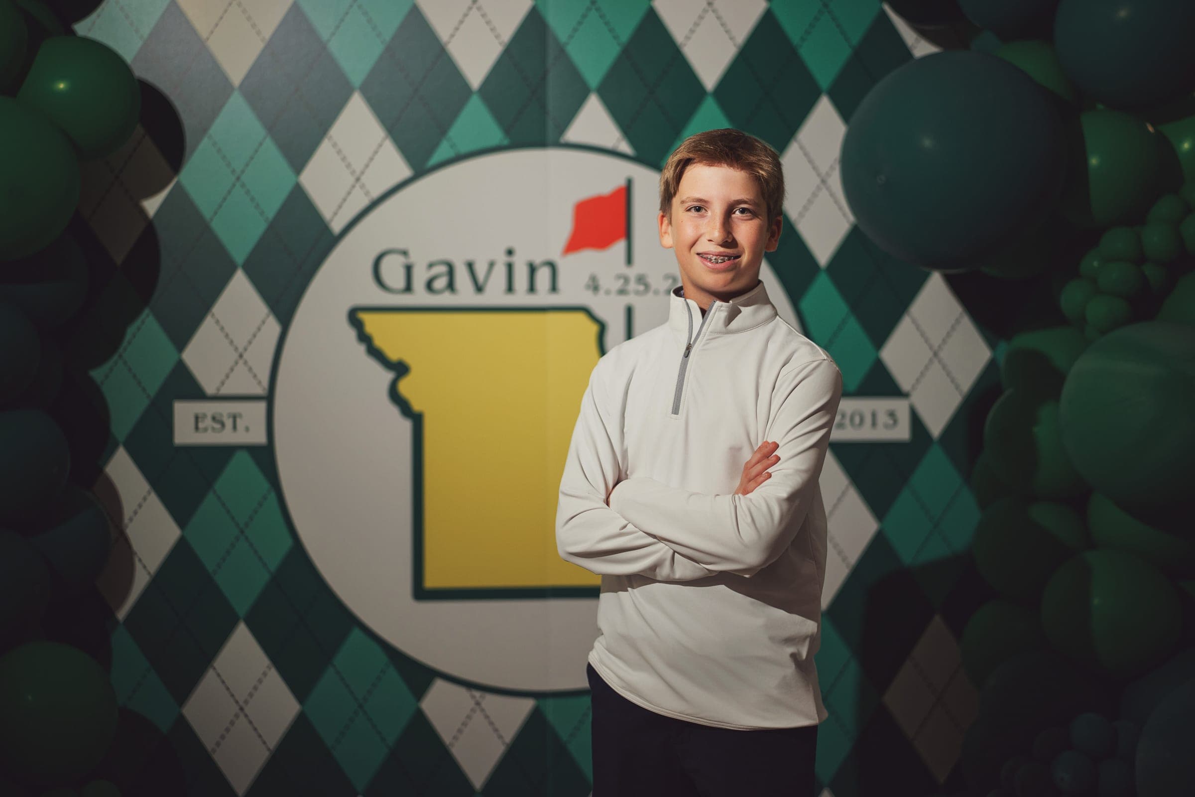 Gavin's Golf-Themed Bar Mitzvah at Shaare Emeth and Meadowbrook Country Club. Photo by Zach Dalin, St. Louis photographer.