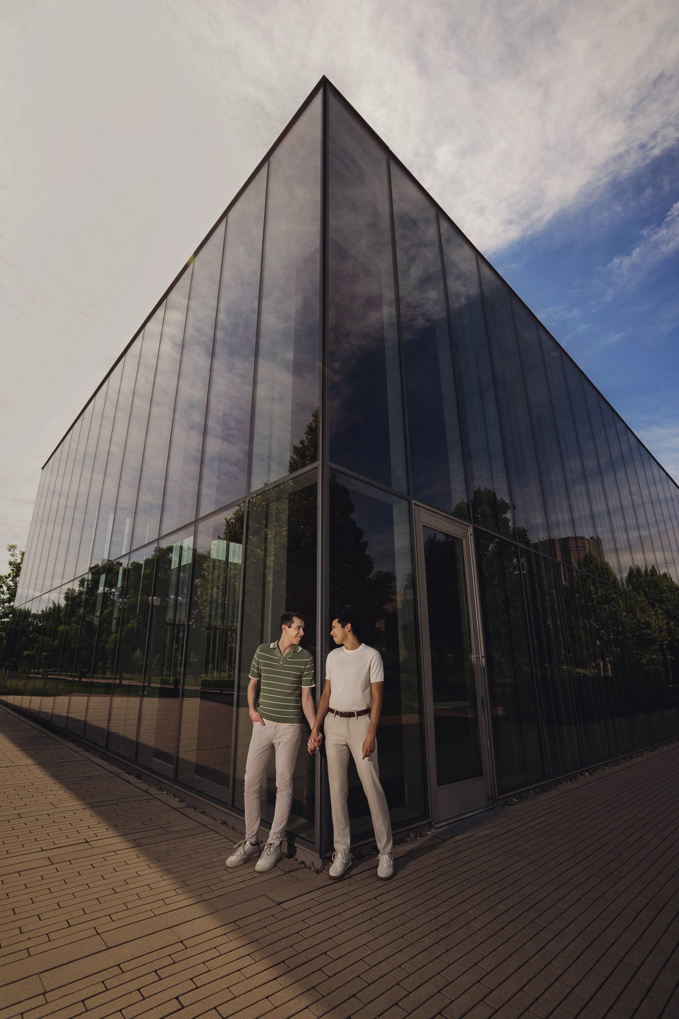 Jesse + Luke's Engagement Session at Washington University. Photo by Zach Dalin, St. Louis photographer.