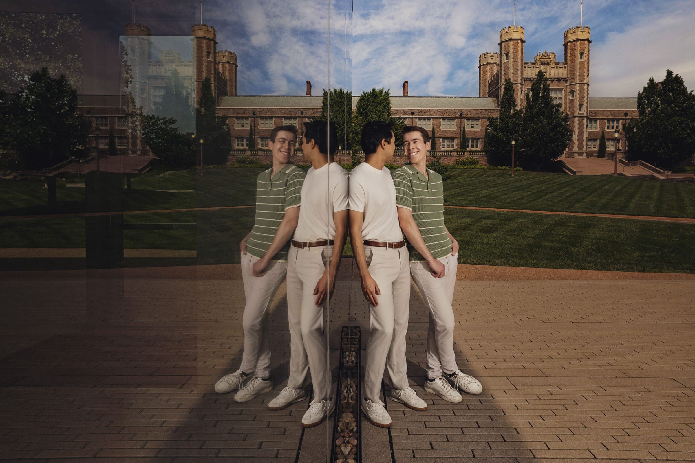Jesse + Luke's Engagement Session at Washington University. Photo by Zach Dalin, St. Louis photographer.