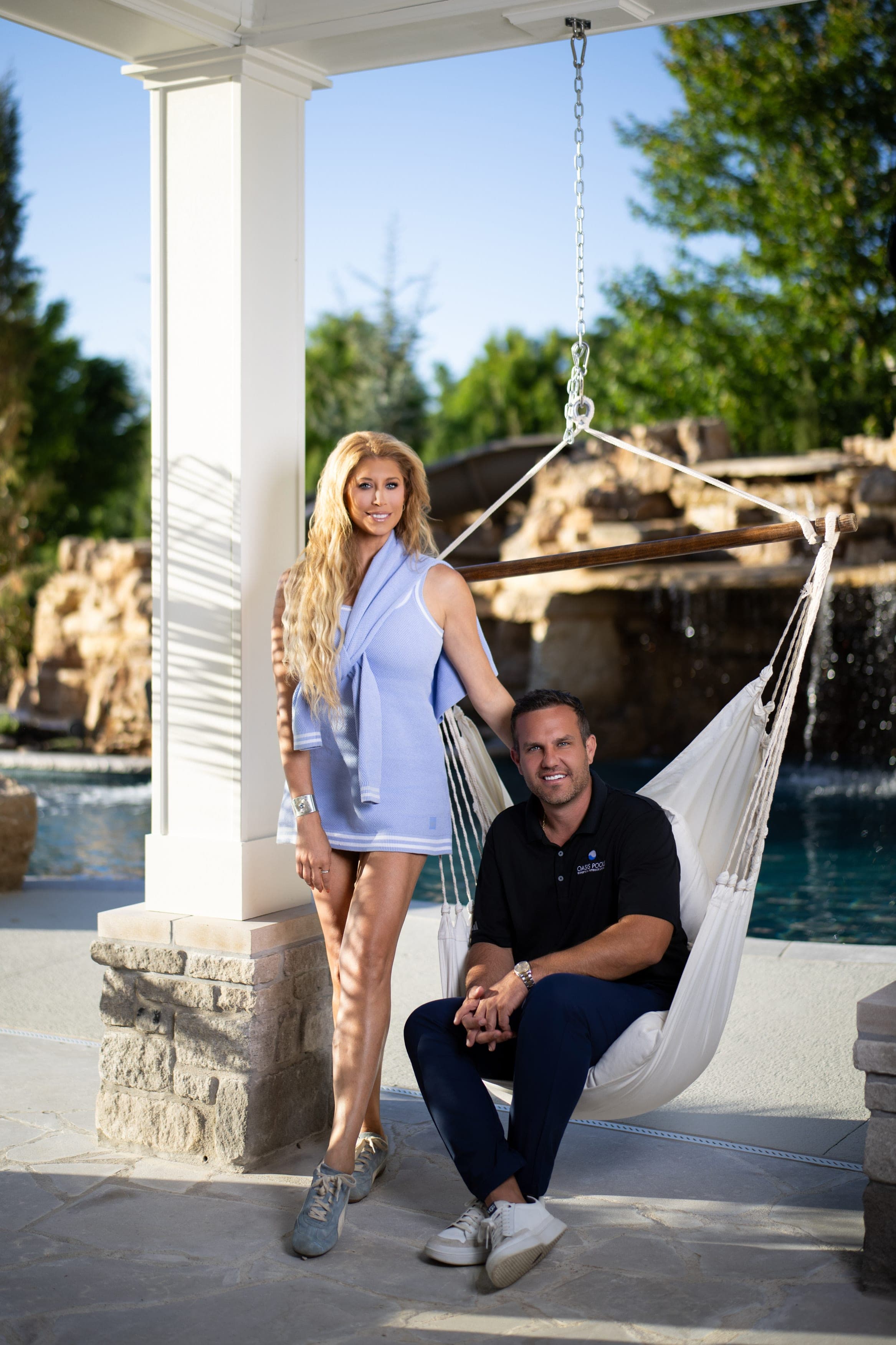 Twilight Photography for a Luxury Oasis Pools Backyard in St. Charles. Photo by Zach Dalin, St. Louis photographer.