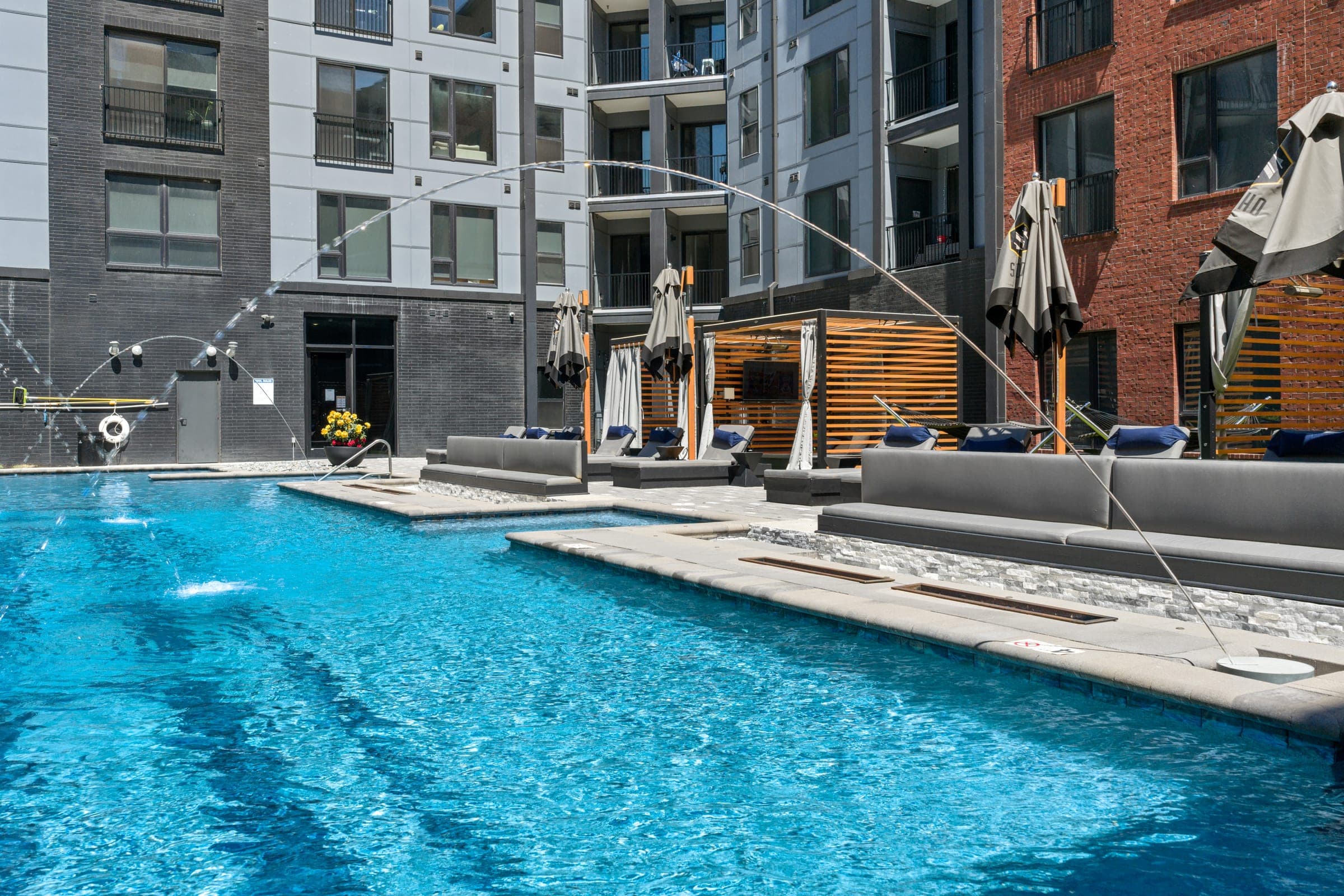 Behind the Lens: Pool Photography for Soho Apartments in Soulard. Photo by Zach Dalin, St. Louis photographer.