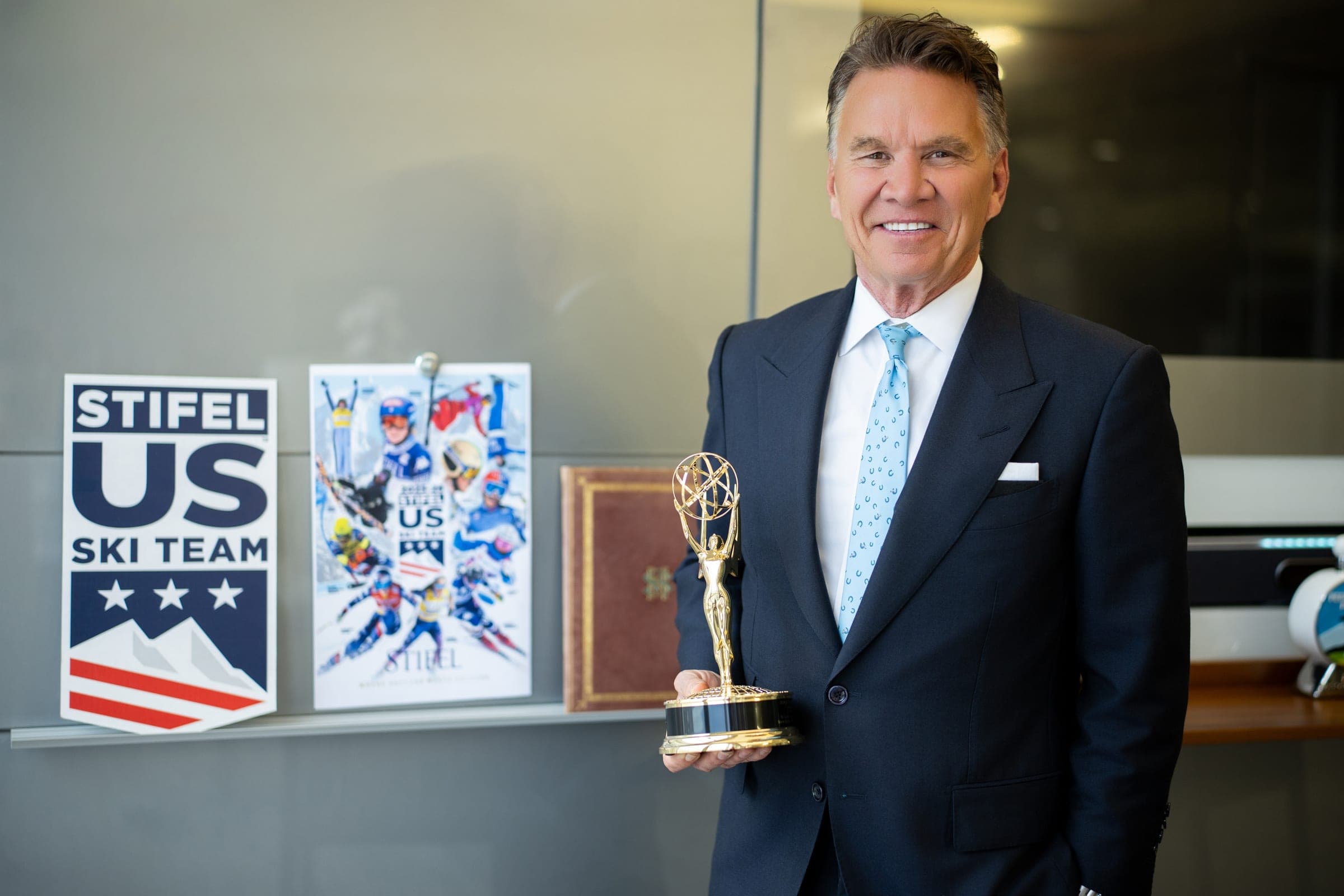 Photographing Stifel CEO Ron Kruszewski for Sophisticated Living Magazine. Photo by Zach Dalin, St. Louis photographer.