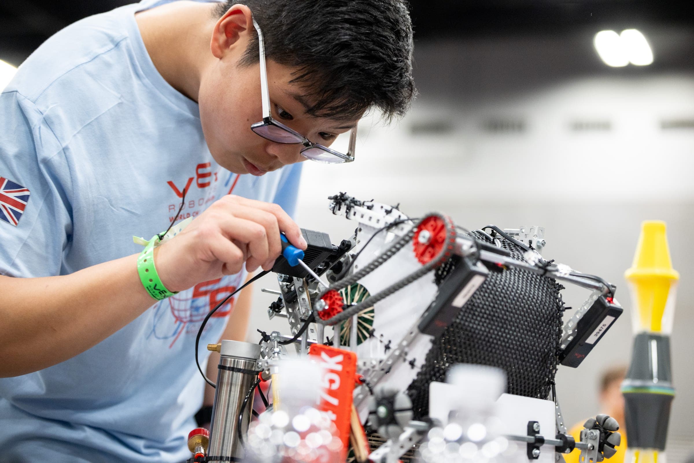 Photographing VEX Robotics Worlds for Explore St. Louis. Photo by Zach Dalin, St. Louis photographer.