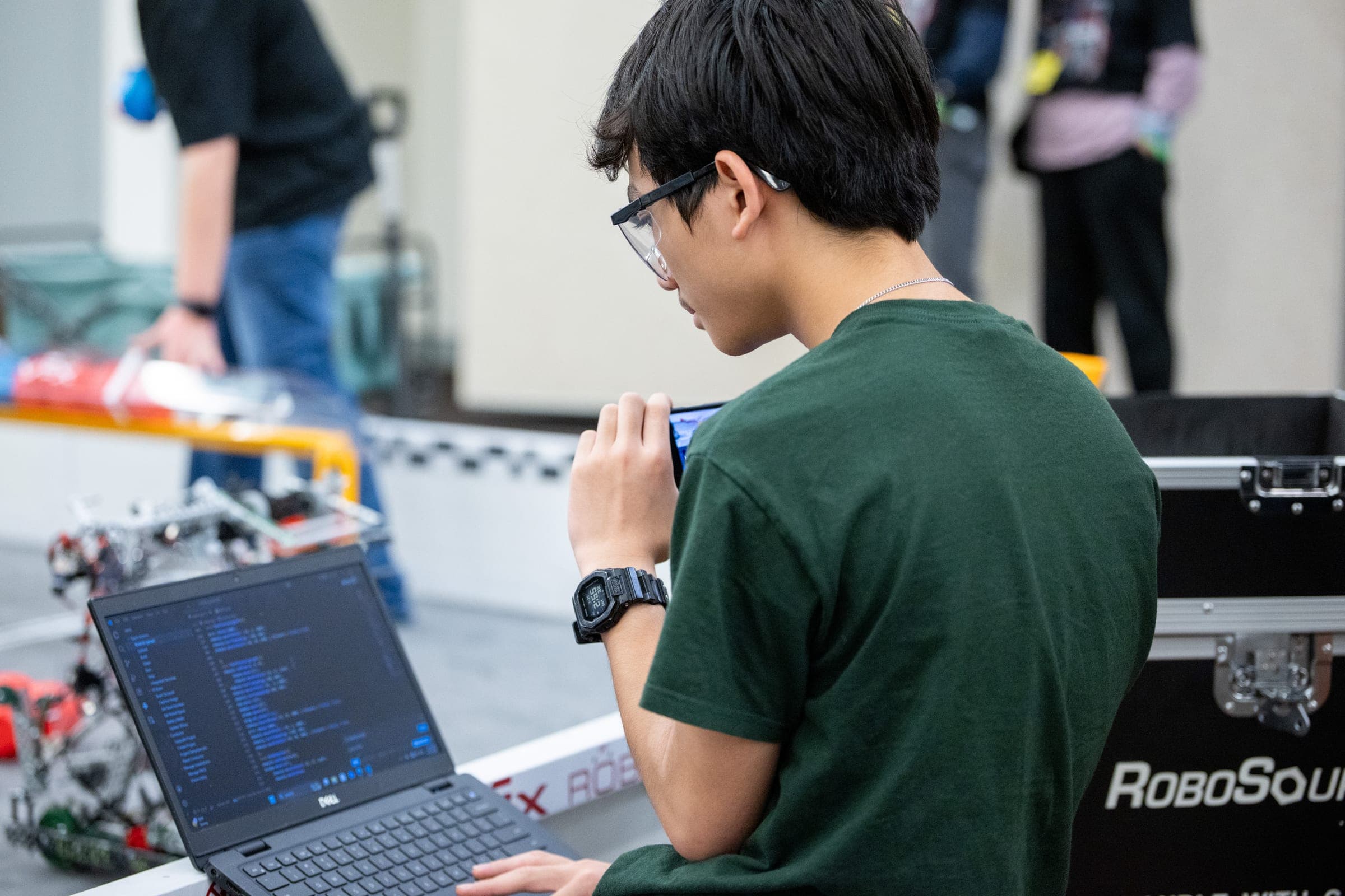 Photographing VEX Robotics Worlds for Explore St. Louis. Photo by Zach Dalin, St. Louis photographer.