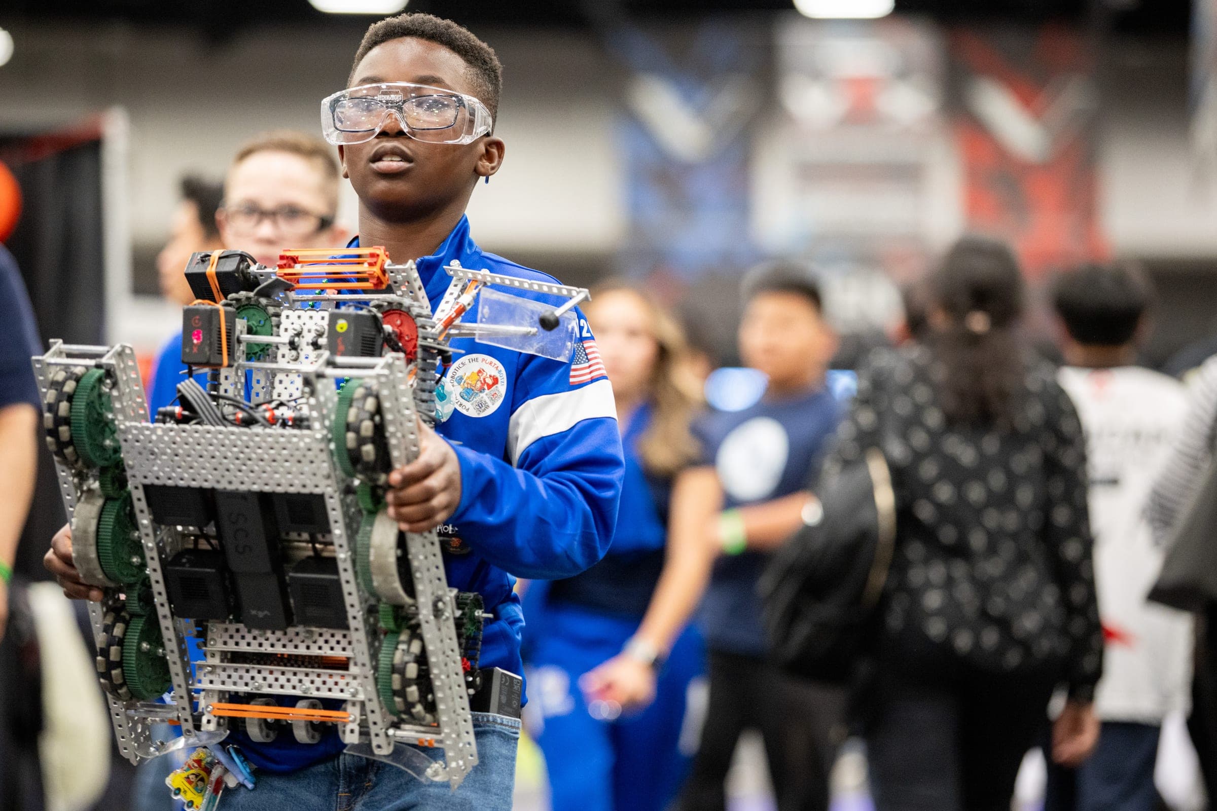 Photographing VEX Robotics Worlds for Explore St. Louis. Photo by Zach Dalin, St. Louis photographer.